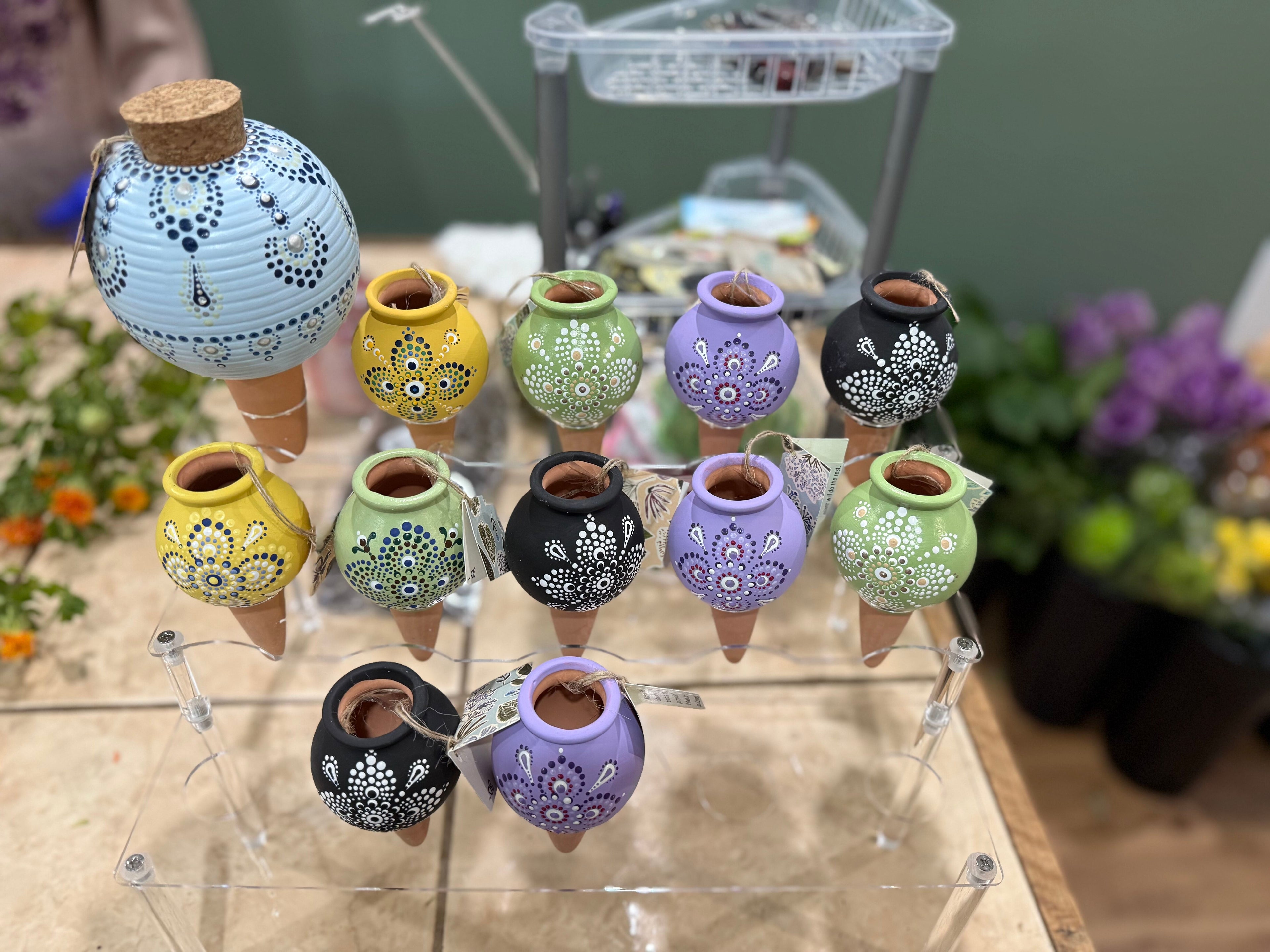 Locally made teracotta watering spike